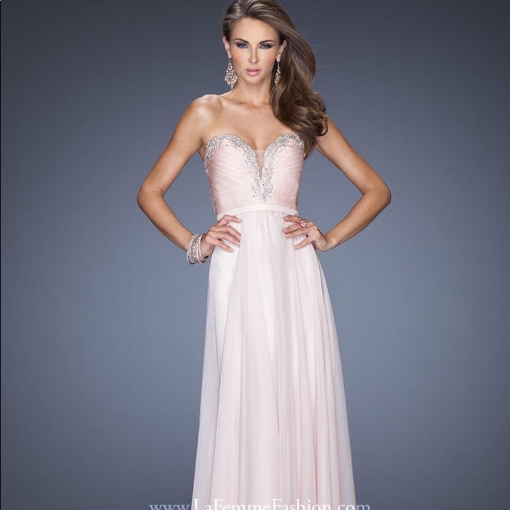 La Femme blush gown style number 20027